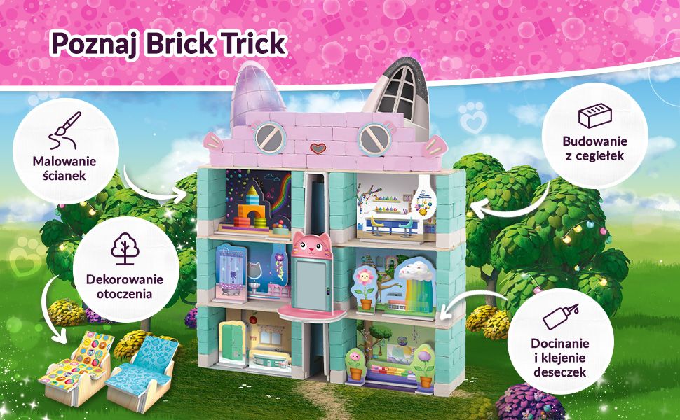 Brick Trick Koci Domek Gabi