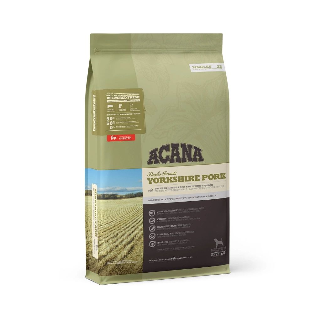 acana singles yorkshire pork 11.4 kg