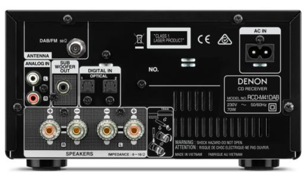 Denon RCD-M41DAB czarny + SC-M41 czarny - 3