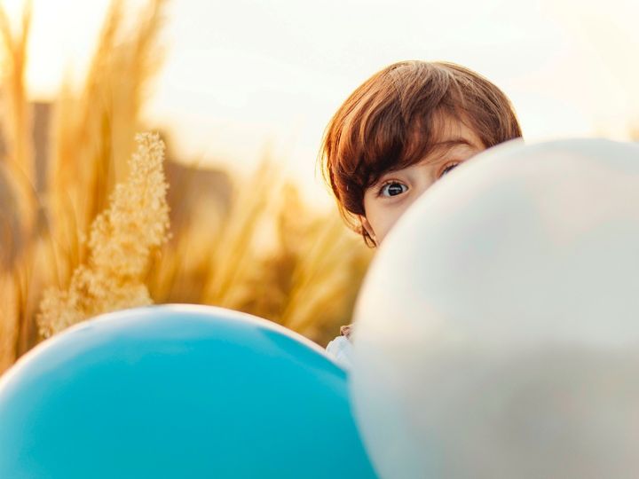 Chłopiec z balonami