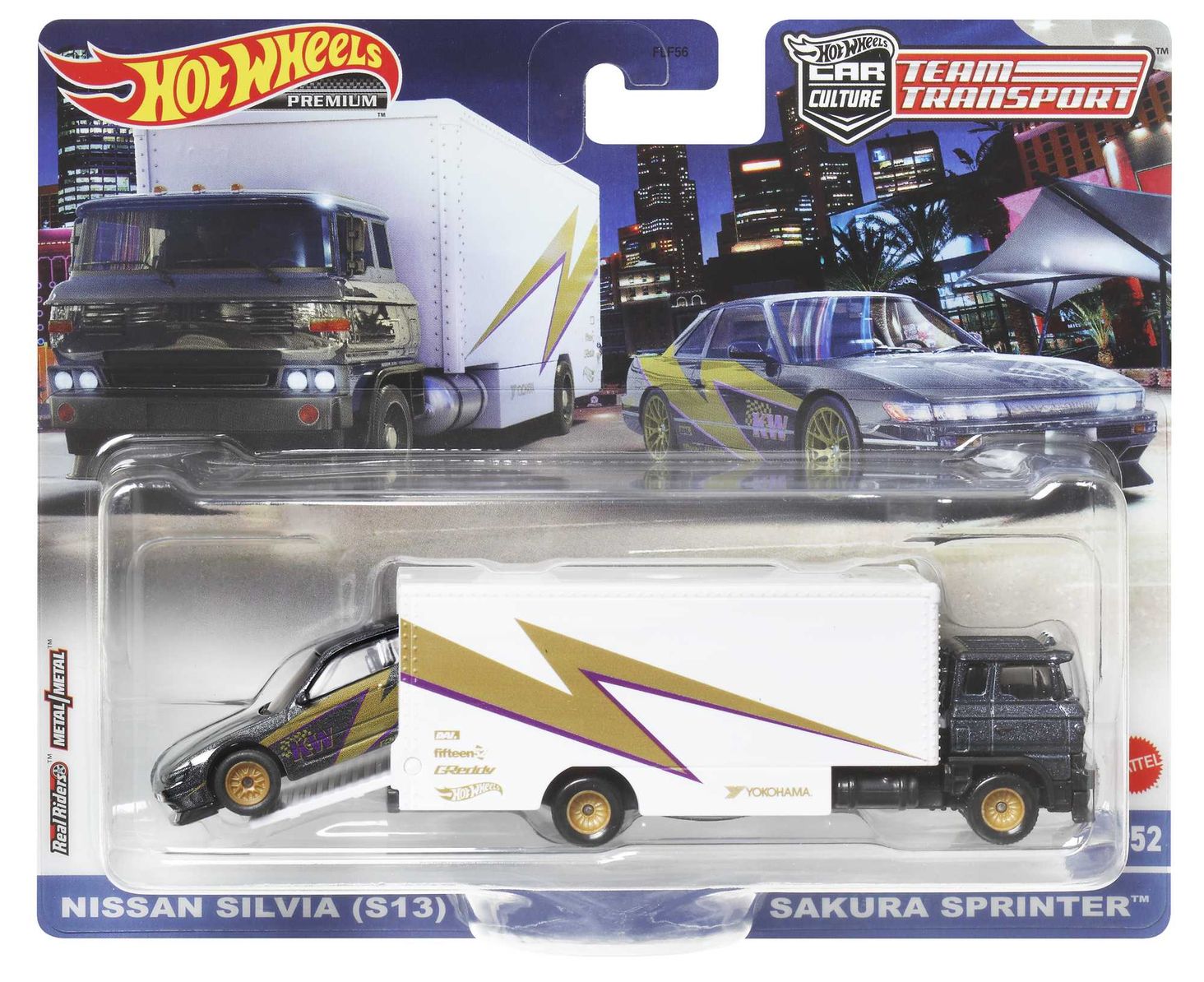 Hot Wheels チームトランスポート S13 LBWK Hot Wheels Premium Team Transport Nissan Silvia S13 SakurA