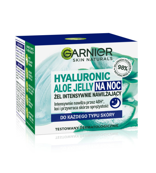 Krem Garnier Hyaluronic Aloe Jelly Night nawilajcy z kwasem hialuronowym  i ekstraktem z aloesu na noc 50ml - Opinie i ceny na Ceneo.pl