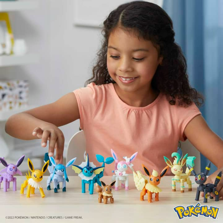 Blocos de Montar Pokémon Evolução Final de Eevee Mega Construx GFV85 Mattel  no Shoptime