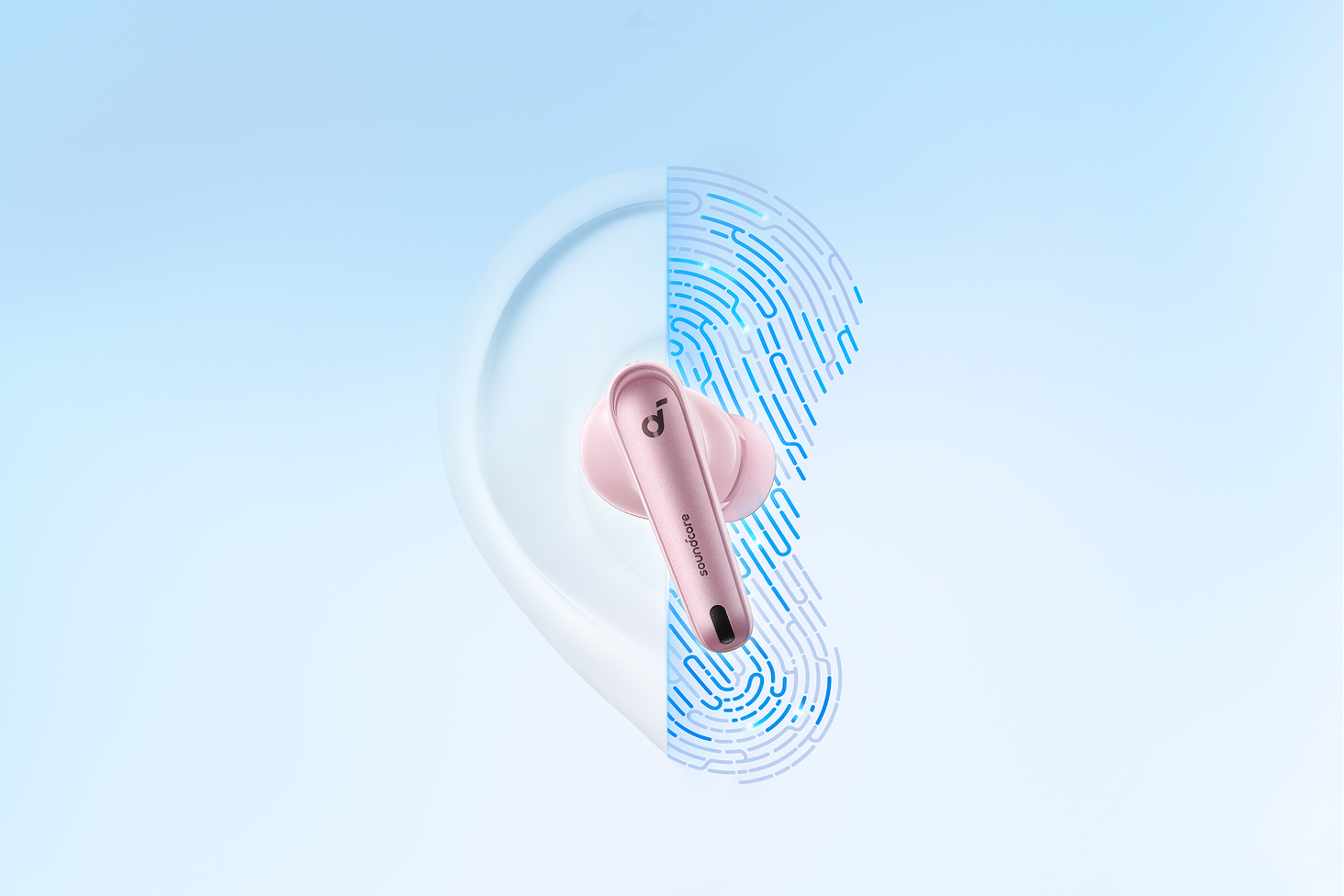 AnkerSoundcore Liberty4NCワイヤレスイヤホン ピンク soundcore by Anker Liberty 4 NC, słuchawki Bluetooth z