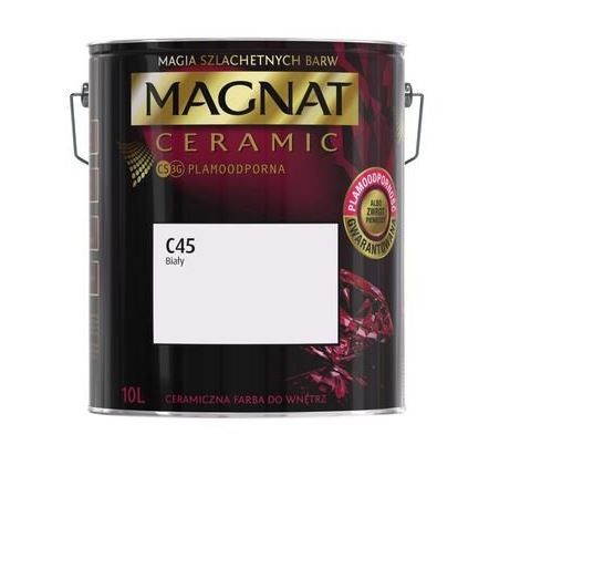 Farba Magnat Ceramic C45 Biały 10L Opinie i ceny na Ceneo.pl