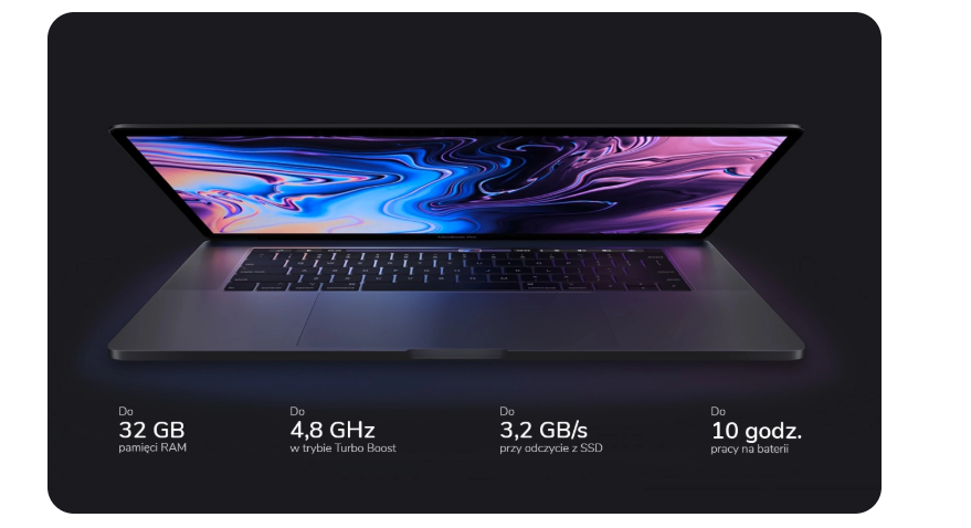 Laptop Apple MacBook Pro 15 15,4/i7/16GB/512GB/macOS Gwiezdna