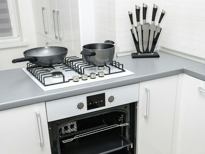 Modern white kitchen