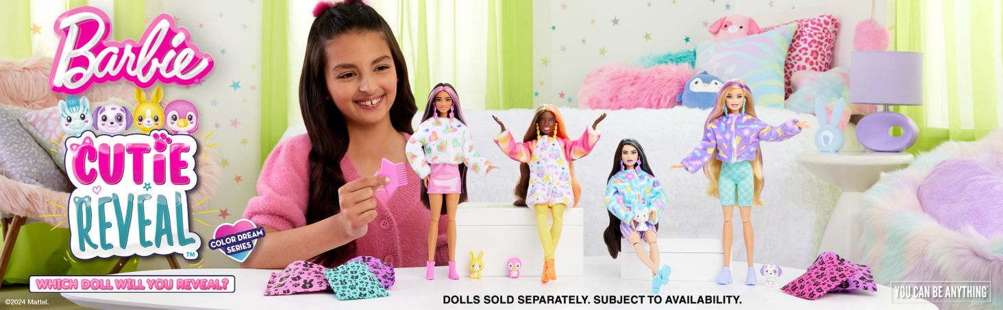 Barbie Cutie Reveal Lalka Kolorowe marzenia