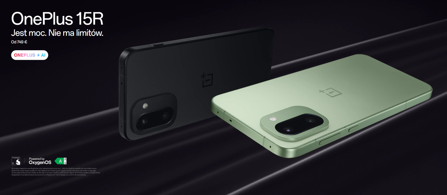 OnePlus 15R 12/256GB Zielony - Cena, opinie na Ceneo.pl