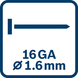 Średnica gwoździ 1,6 mm