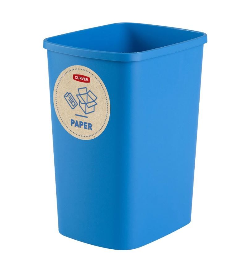 Curver eco friendly pojemnik niebieski szkło
