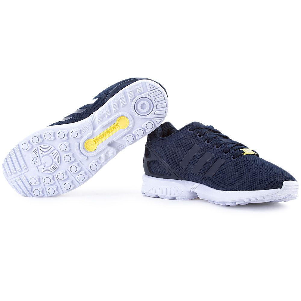 ADIDAS Zx Flux - Granatowe Nylonowe Sportowe Męskie - M19841