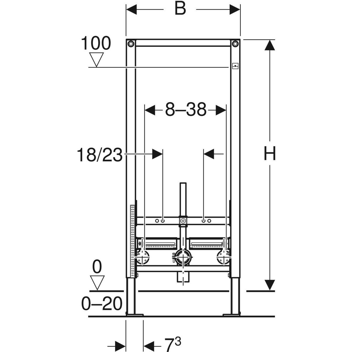 geberit rysunek techniczny