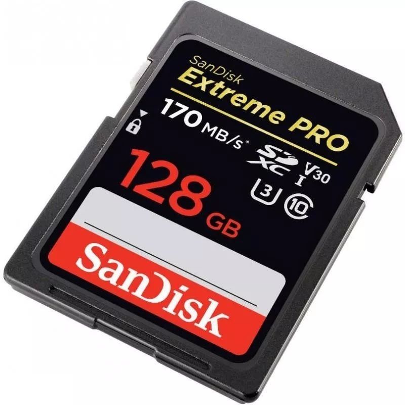SanDisk Extreme microSDXC UHS-I U3 128 Go + Adaptateur SD - Carte