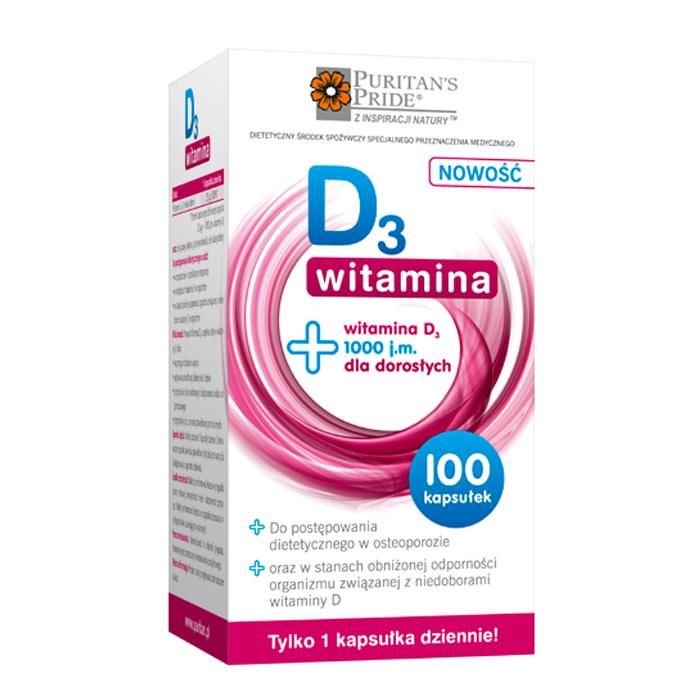 Witamina D3 1 000 j.m. 100 kapsułek - Opinie i ceny na Ceneo.pl