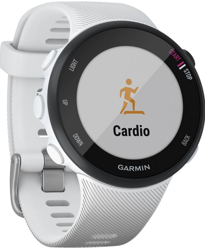 Garmin Zegarek Do Biegania Gps Kardio Forerunner 45S Biały