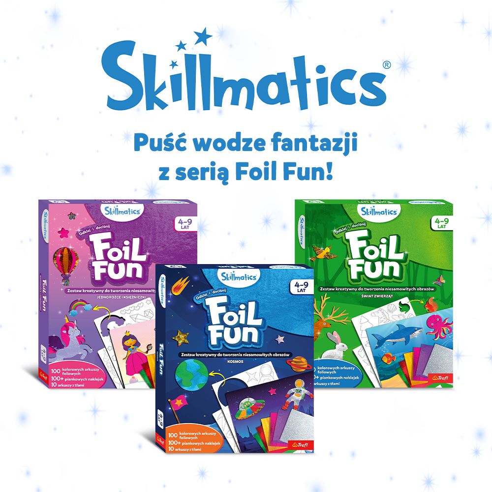 Trefl Skillmatics Foil Fun Świat Zwierząt 62604 - Ceny i