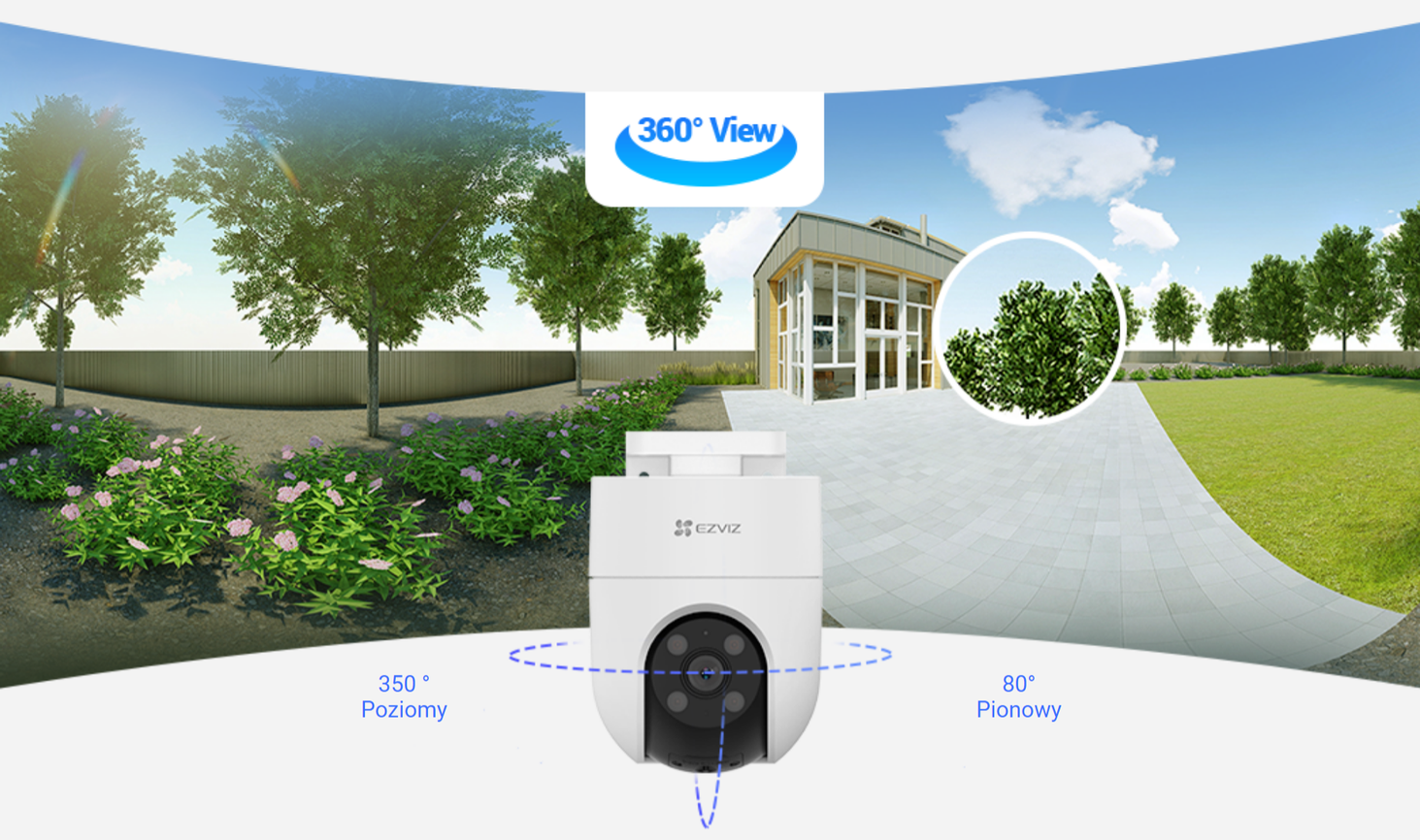 Ezviz C8W 2K - obraz 360 stopni