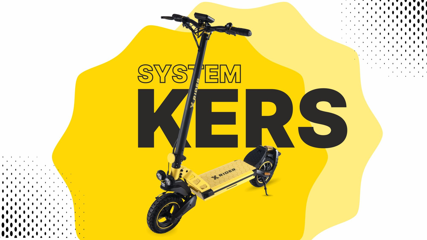 Manta XRIDER F10 Żółty - system kers