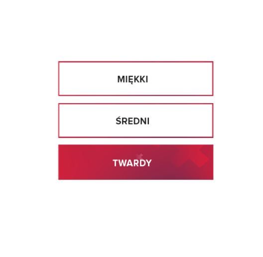 materac curem log twardość