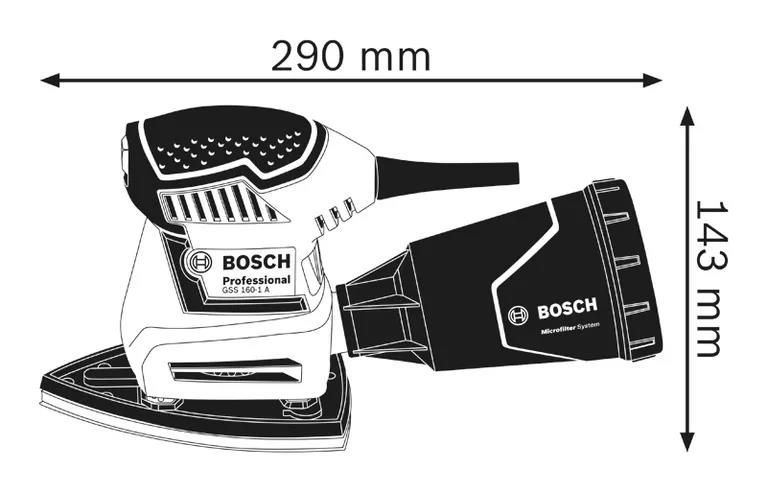 Bosch GSS 160 Multi Professional wymiary