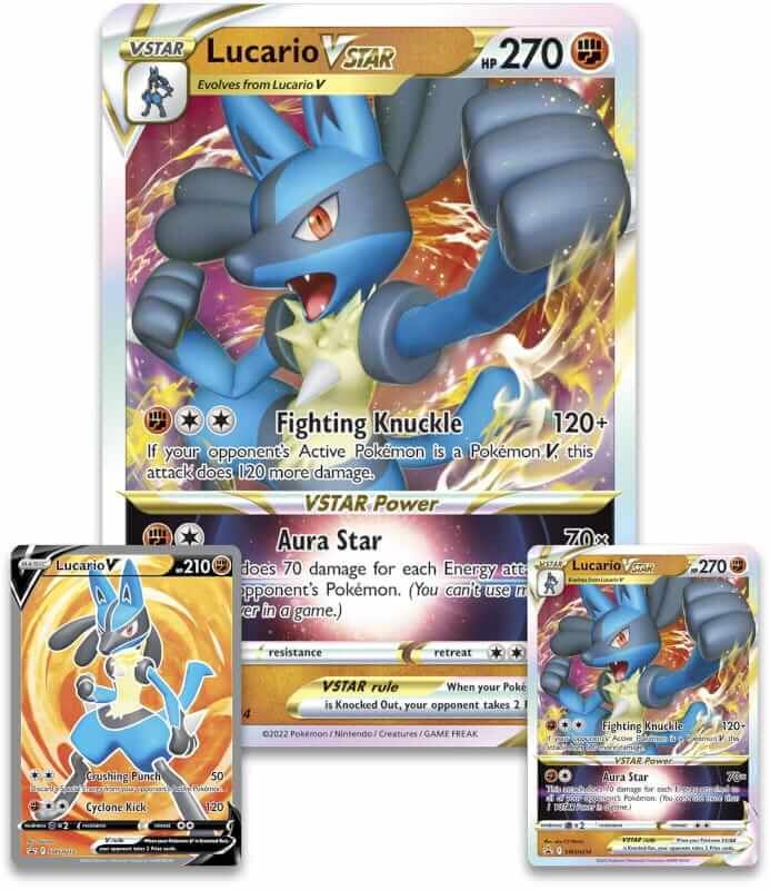Pokémon TCG - 7x Lucario VSTAR Premium Collection - caja de