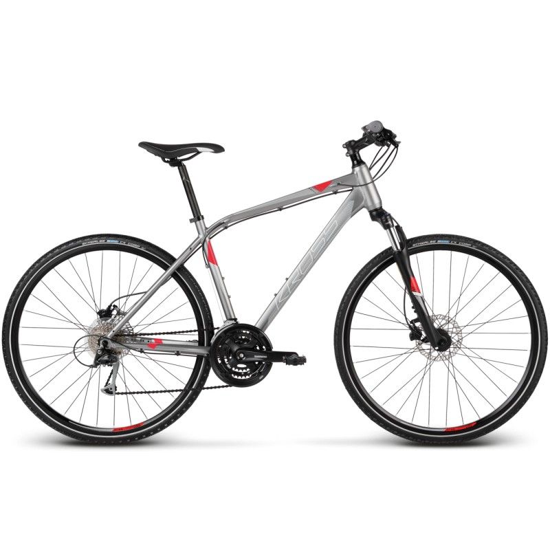 Rower Kross Evado 4.0 Grafitowy Srebrny Czerwony 2017 Rowery Górskie