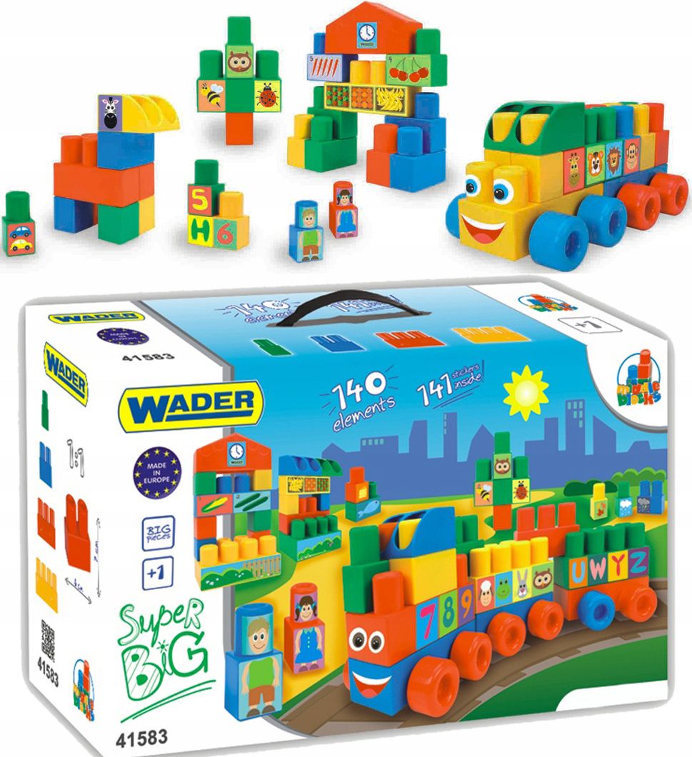 Wader Klocki Middle Blocks Zestaw Super Big - ceny i opinie - Ceneo.pl