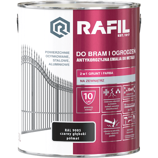 Rafil RAL9005 Czarny Głębok