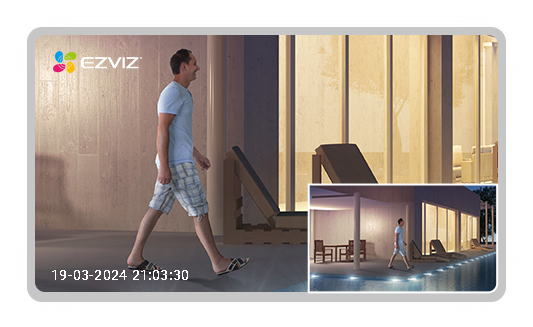 EZVIZ H8c 2K+ (4MP) - widok z kamery