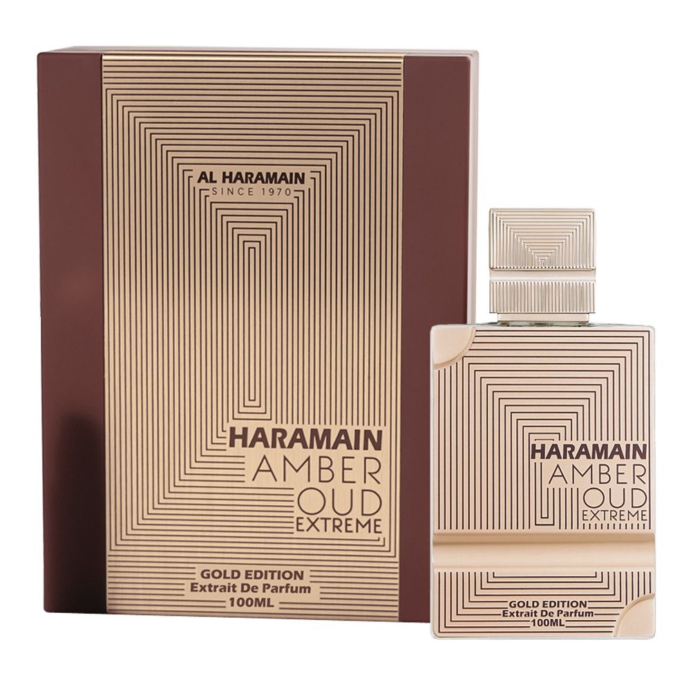 アルハラメイン アンバーウード ゴールドエディション エクストリーム 100ml Amber Oud Gold Edition Extreme Pure Perfume Al Haramain