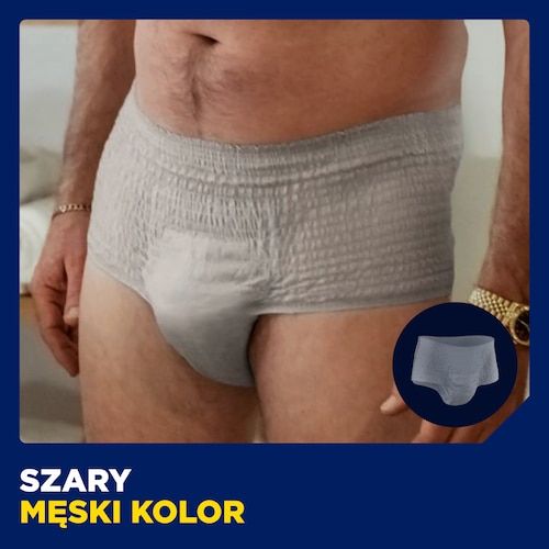 TENA Men Pants Plus Blue L/XL - bielizna chłonna dla mężczyzn 2x30szt. -  Dla mężczyzn - TENA - ESSITY - STREFA MAREK - Sklep Medyczny i Zielarski