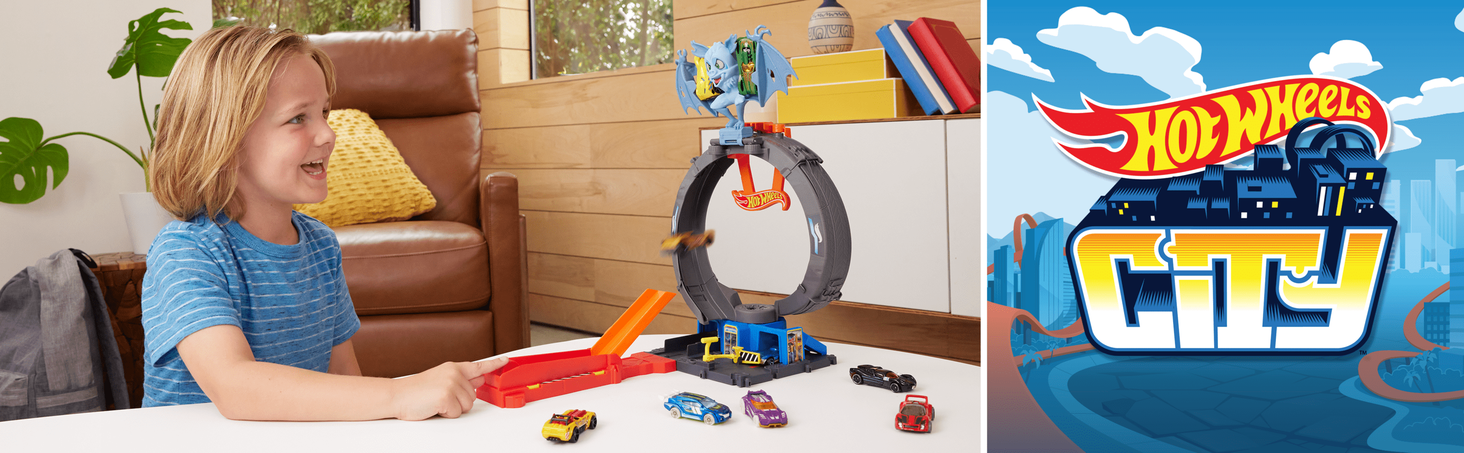 Hot Wheels City Pętla nietoperza Zestaw