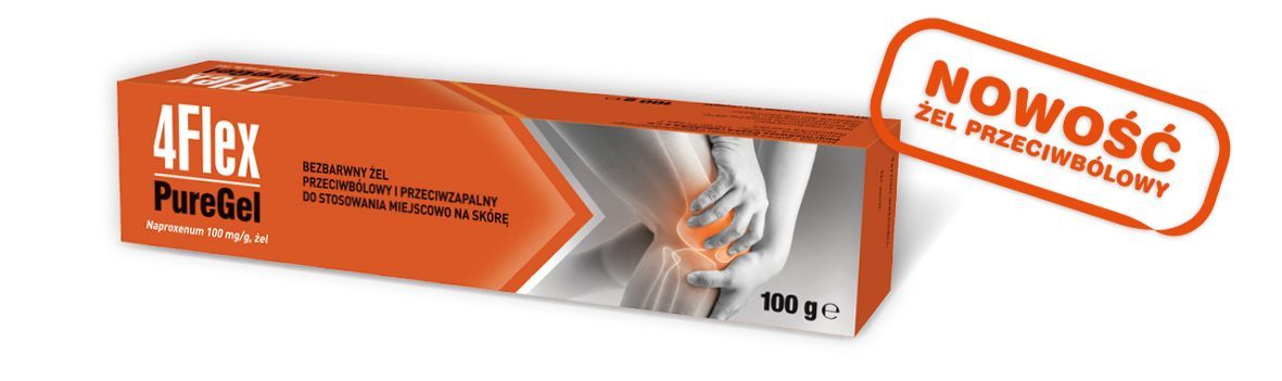 4Flex PureGel 100mg żel na ból i stan zapalny mięśni i stawów 100g ...