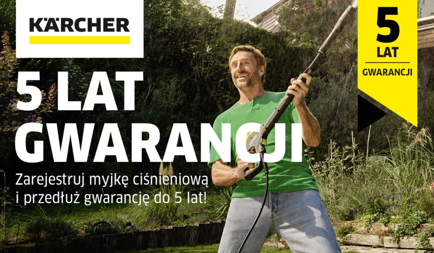 Karcher 5 lat gwarancji 