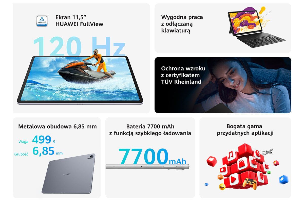 Tablet Huawei MatePad 11.5 2.2K 120Hz 8GB 128GB