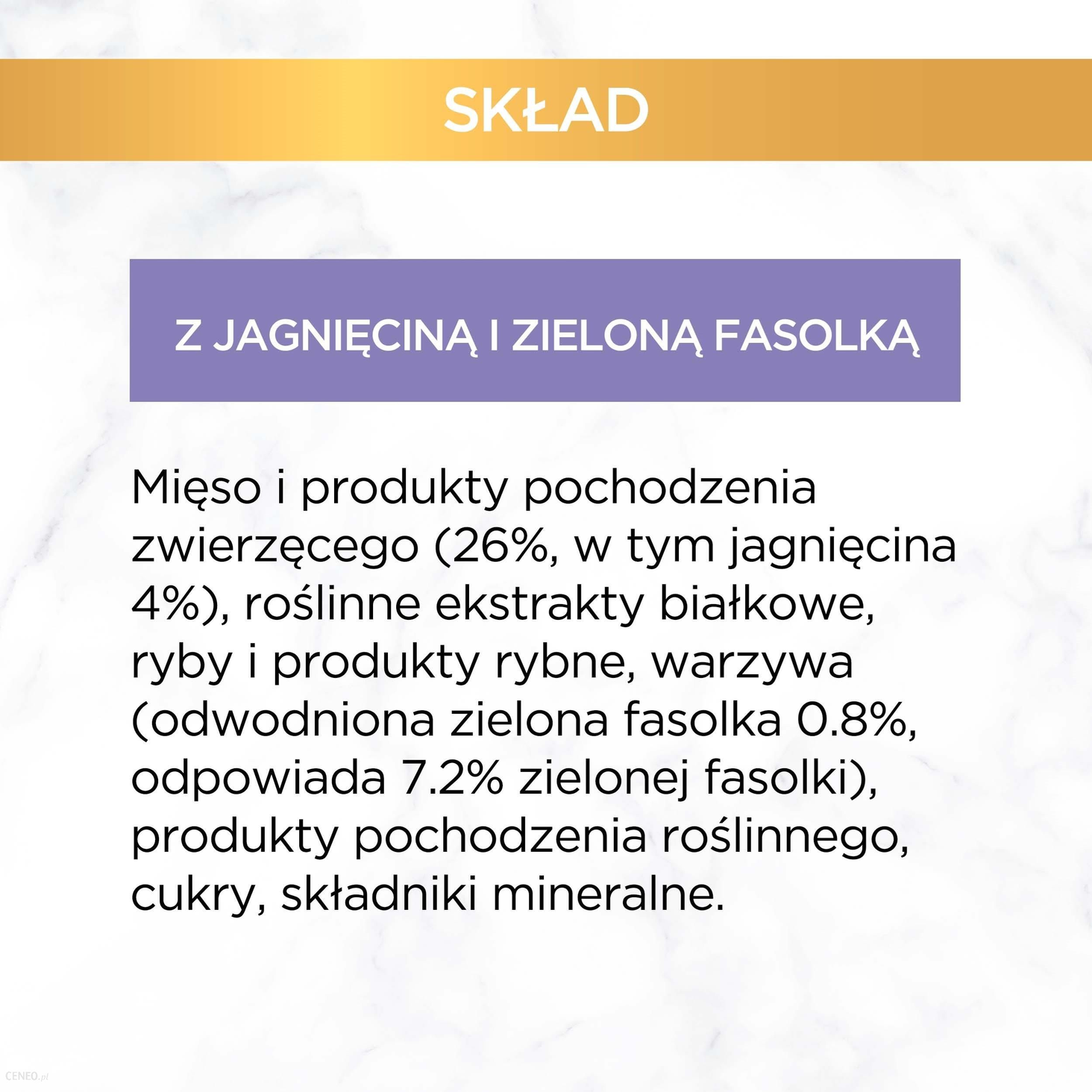 GOURMET GOLD Savoury Cake z Jagnięciną sklad