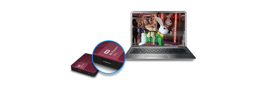 Dysk zewnętrzny WD My Passport Ultra 1,5TB Czarny