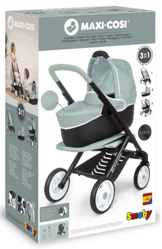 Smoby Wózek dla Lalek Maxi Cosi Quinny 3w1 Wózek głęboki - 3
