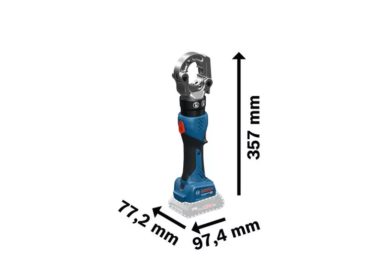 Bosch GPH 18V-60 Professional wymiary