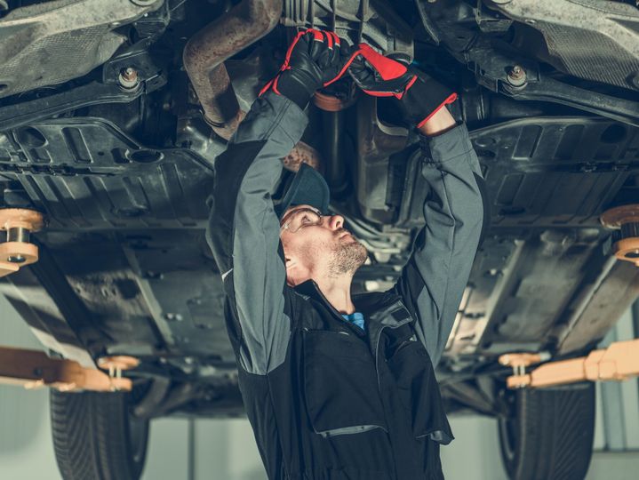 Car Mechanic Undercarriage