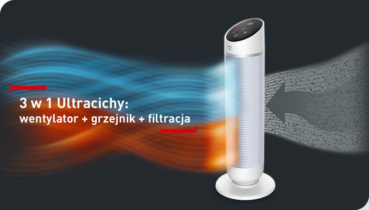 Wentylator przenośny Tefal Silent Comfort 3w1 HE8120 - Opinie i ceny na ...
