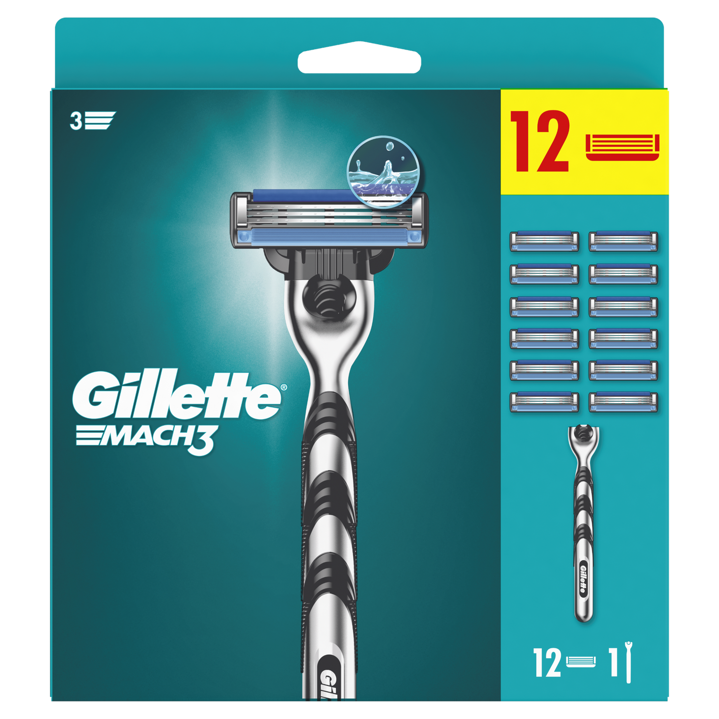 Gillette Mach3 Maszynka + 12 ostrzy