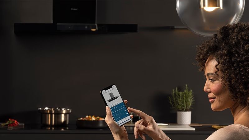 haier Kontrola okapu za pomocą tylko jednego kliknięcia