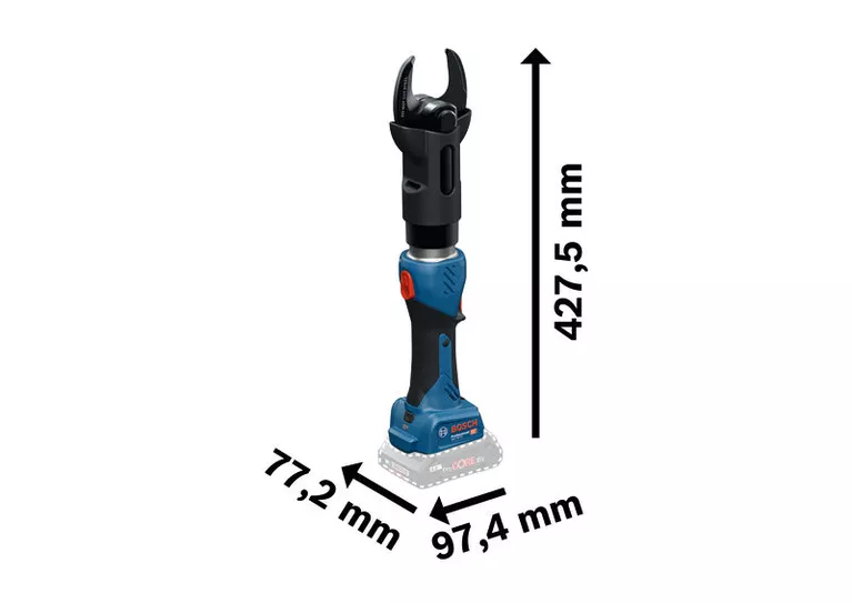 Bosch GKH 18V-50 Professional wymiary
