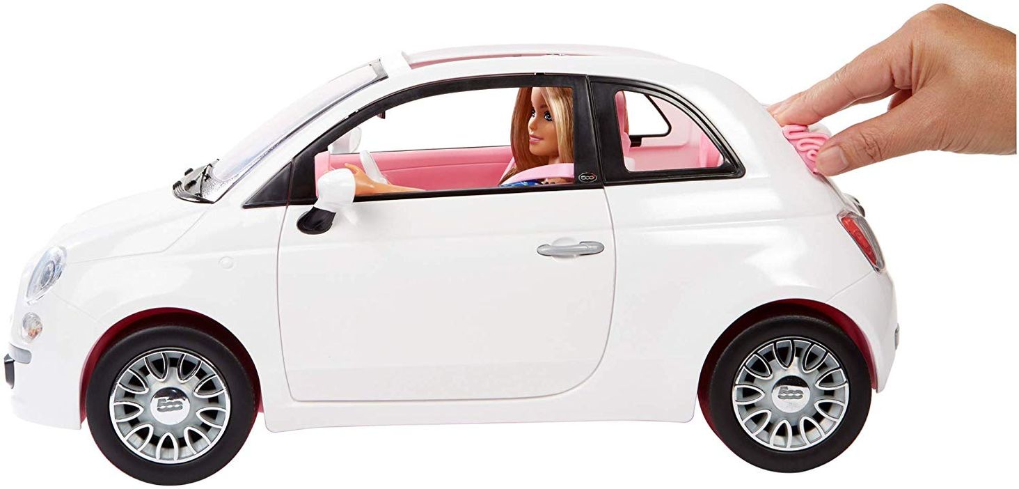 Lalka Barbie Lalka Auto Fiat 500 z Lalką Fvr07 Ceny i