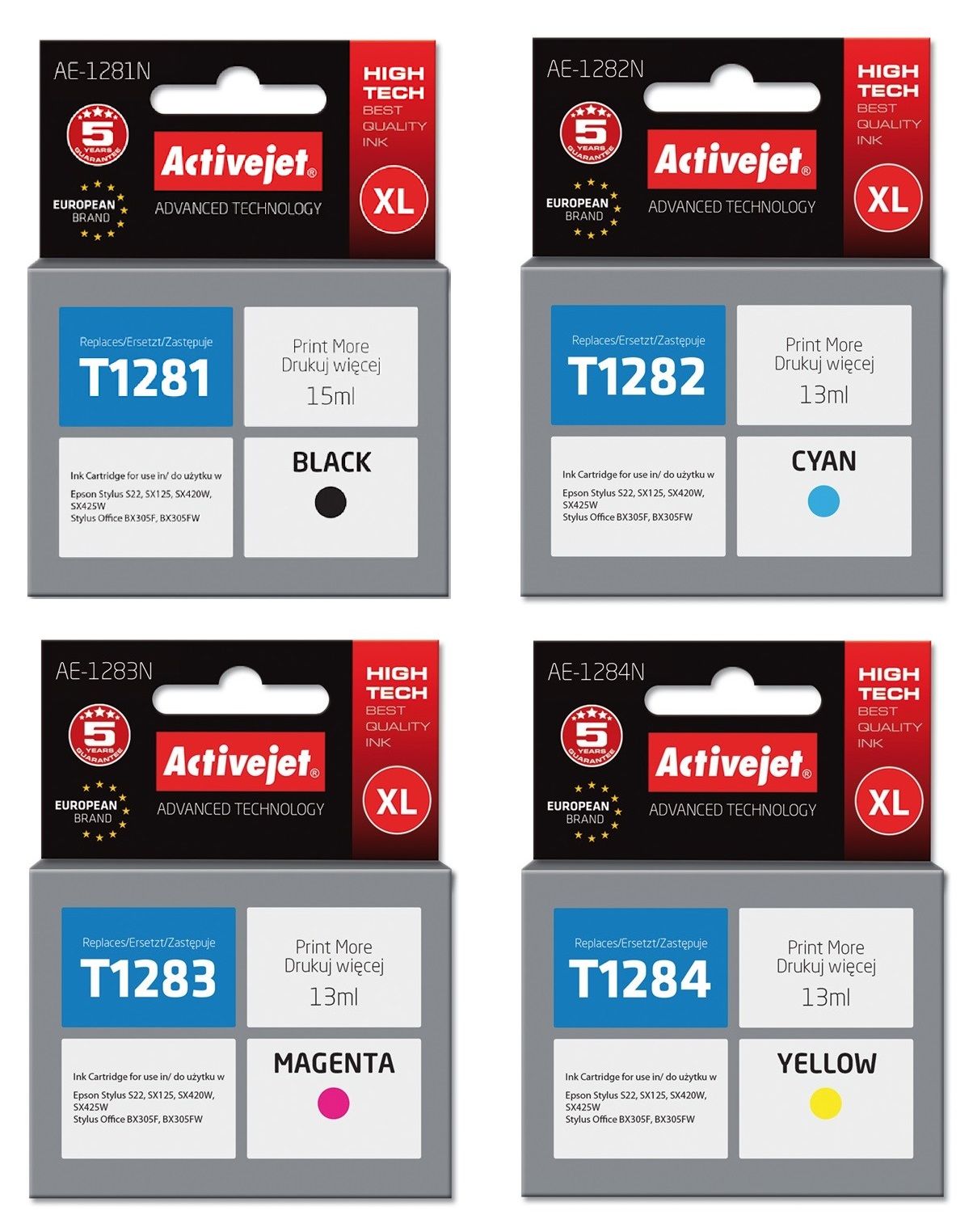 Activejet Epson T1281 Czarny AE-1281N_2