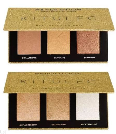 Makeup Revolution X KITULEC Zestaw paletek rozświetlaczy #GLOWKITULCA - Opinie i ceny na Ceneo.pl