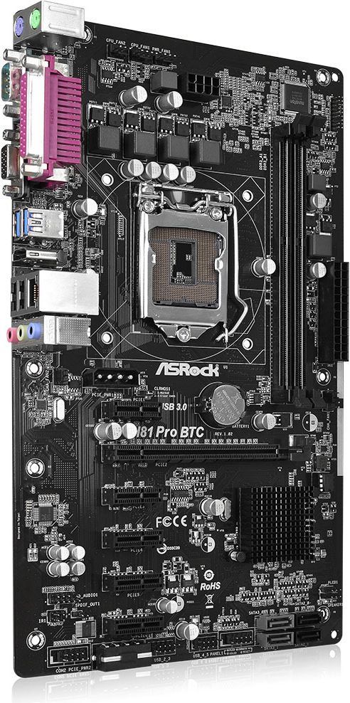 asrock h81 pro btc r2.0 lga multiple gpu