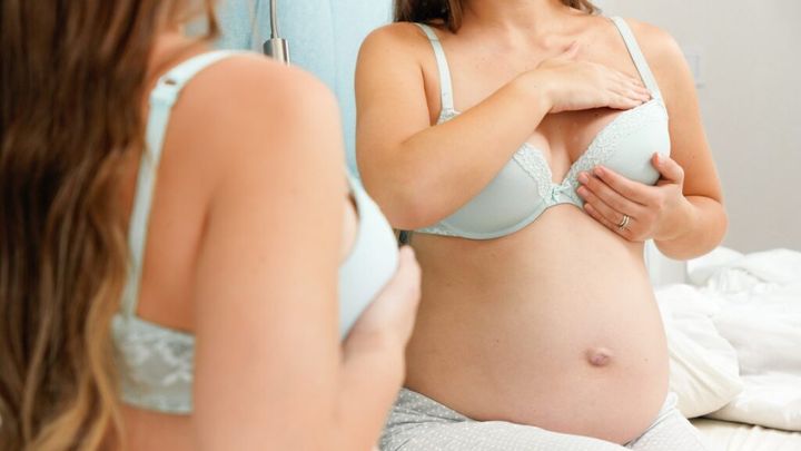 mleko w piersiach w pierwszych tygodniach ciąży